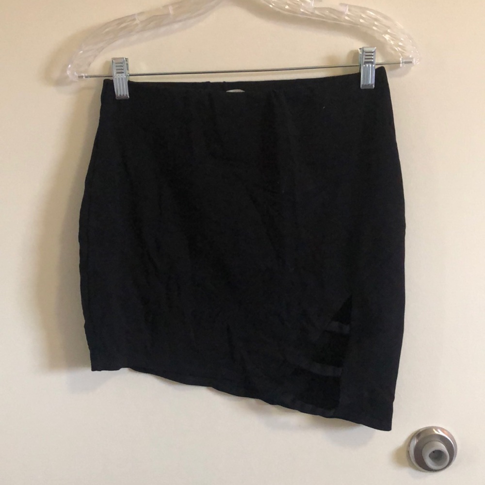 Asymmetrical Mini Pencil Skirt